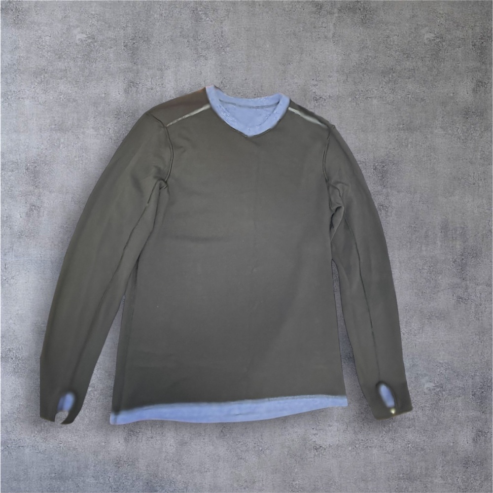 Men's Gray Long Sleeve Shirt